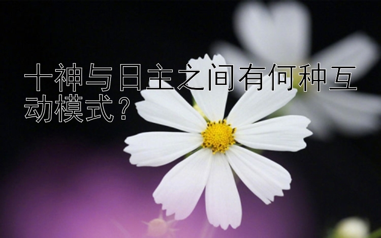 十神与日主之间有何种互动模式？