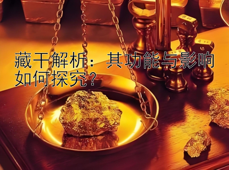 藏干解析：其功能与影响如何探究？