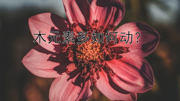 木元素多如何动？