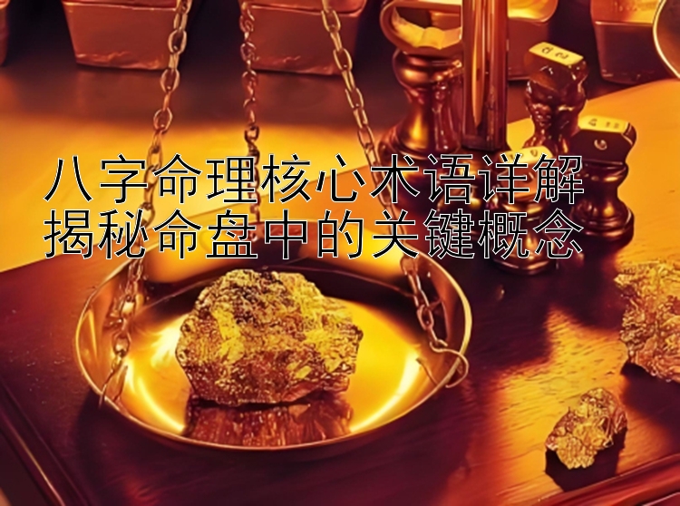 八字命理核心术语详解  
揭秘命盘中的关键概念